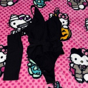 Maniere De Voir Black Bodysuit